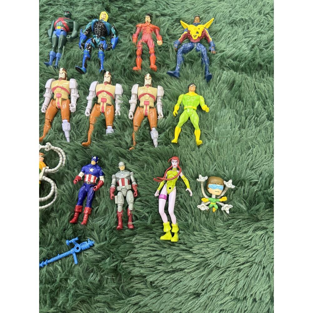 Vintage DC Marvel Comics Action Figures Lot 1990s Loose Superhero Villain Toy - Picture 5 of 7